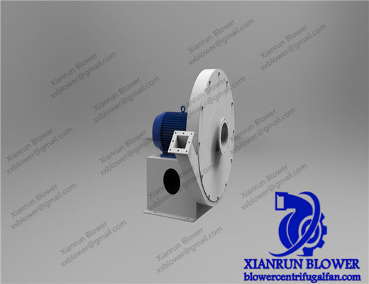 Przemysłowy wentylator odśrodkowy promieniowy oferujący szeroki zakres ciśnień i wysoki przepływ powietrza do systemów cementowych, chemicznych i chłodniczych