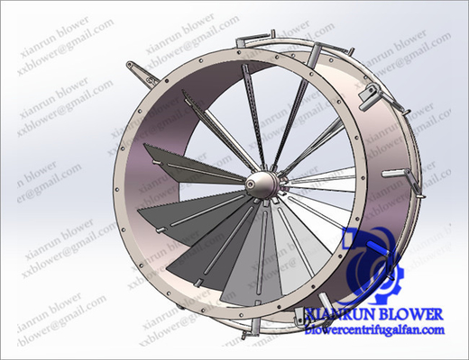 Wysokiego ciśnienia Centrifugal Fan Accessories Air Blower Damper For Second Stage Impeller Wheel