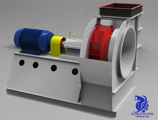 Przemysłowy wentylator odśrodkowy z wirnikiem łopatkowym skierowanym do tyłu do zastosowań w przemyśle cementowym, energetycznym i odpylaniu