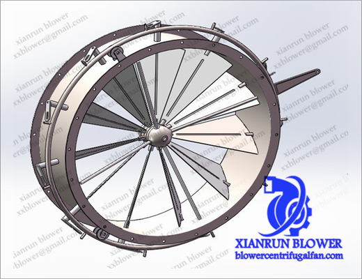 Wysokiego ciśnienia Centrifugal Fan Accessories Air Blower Damper For Second Stage Impeller Wheel