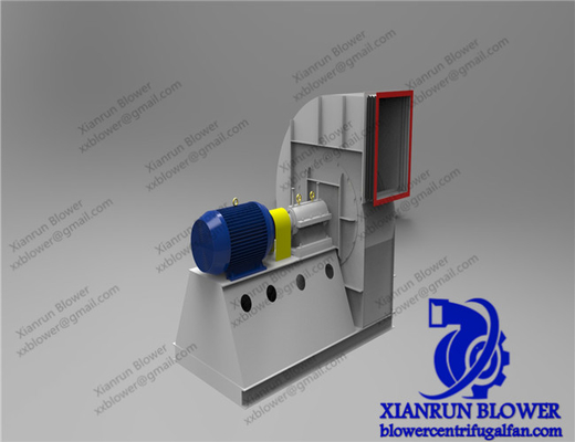 Wysokotemperaturowy wentylator odśrodkowy indukcyjny o mocy 350 kW do kotłów parowych