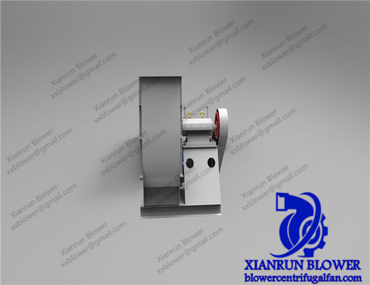 Przemysłowy wentylator odśrodkowy z dużym natężeniem przepływu powietrza i napędem pasem, przeznaczony dla kotłów przemysłowych i sprzętu wspierającego elektryczne dmuchawy powietrza