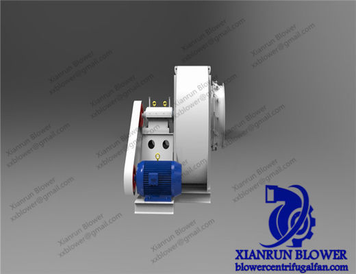 Przemysłowy wentylator odśrodkowy z dużym natężeniem przepływu powietrza i napędem pasem, przeznaczony dla kotłów przemysłowych i sprzętu wspierającego elektryczne dmuchawy powietrza